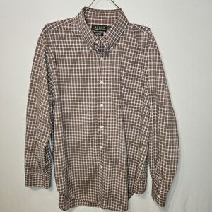 Ralph Lauren Classic Fit 17/34/35 Button Down Plad Long Sleeve Shirt